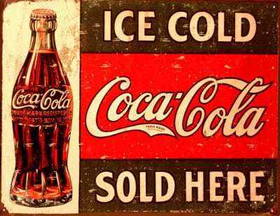 old coca cola sign