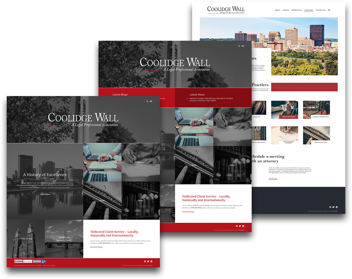 Coolidge Website Mockups