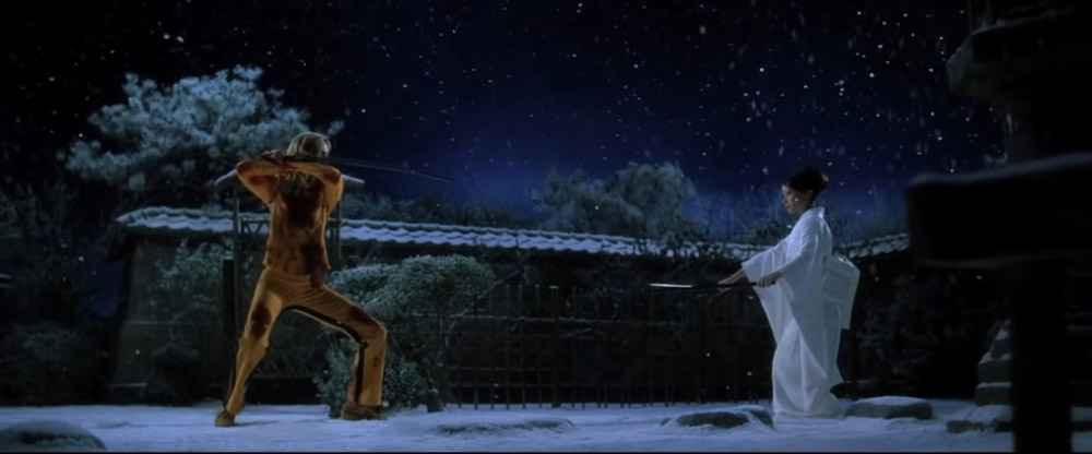kill bill snow scene with ishi - top 10 best samurai movies