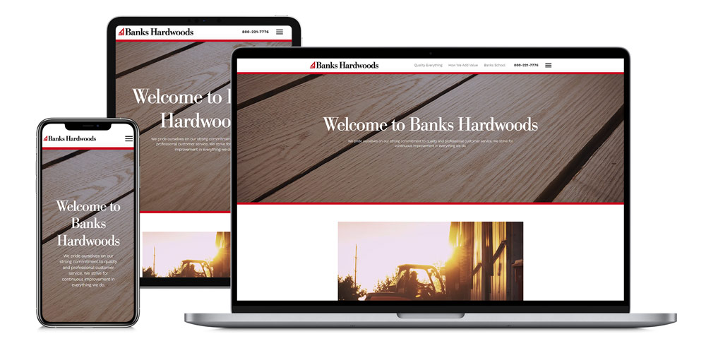 Banks Hardwoods Website Mock p